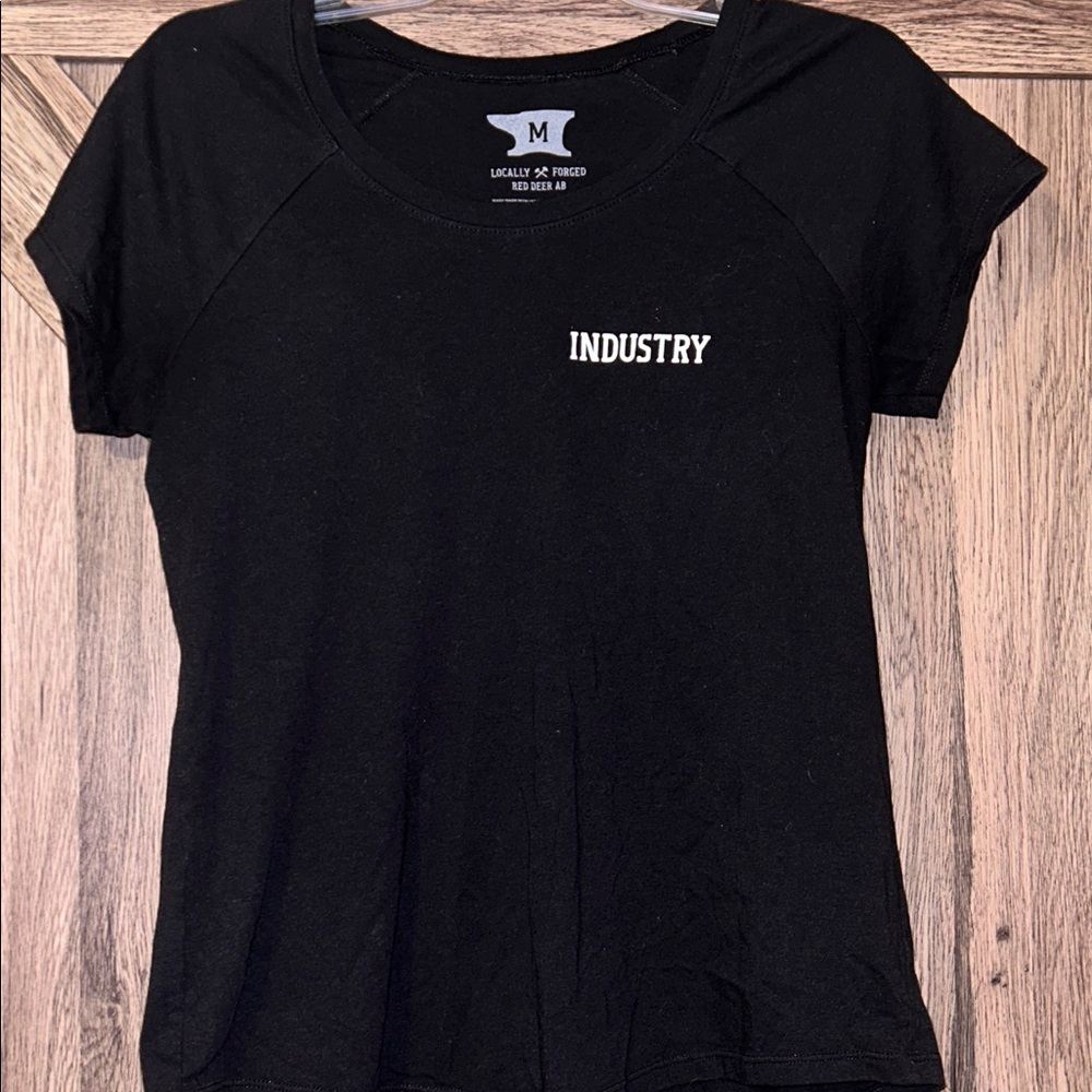 Industry Womens Black Skate Shop Shirt